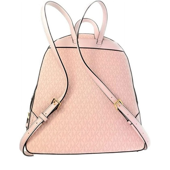 Michael Kors Large Jaycee Logo Pink Backpack - Picture 3 of 11